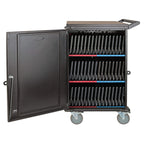 Tripp Lite 48-Port AC Mobile Charging Cart Storage Station for Chromebooks, iPads, Laptops, Tablets, Black (CSC48AC)