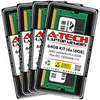 A-Tech 8GB DDR5 6400MHz PC5-51200 (PC5-6400B) CL52 CSODIMM Non-ECC RAM Memory Upgrade Module for Laptop, Notebook Computers