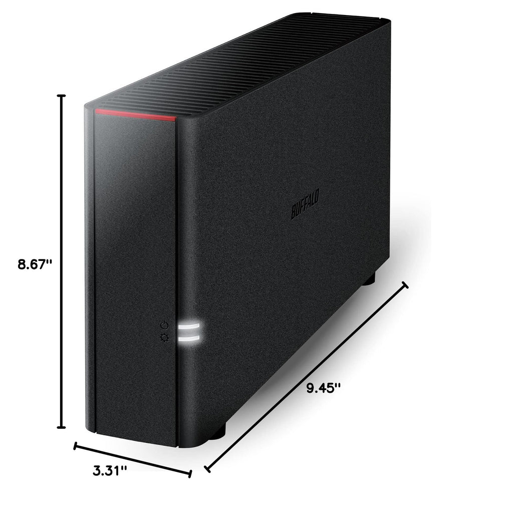 BUFFALO LinkStation 210 2TB 1-Bay NAS Network Attached Storage with HDD Hard Drives Included NAS Storage that Works as Home Cloud or Network Storage Device for Home
