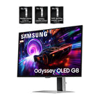 SAMSUNG 27-inch Odyssey QD-OLED G8 (G81SF), 4K, 240Hz, Gaming Monitor, 0.03ms Response Time, DisplayHDR True Black 400, AMD FreeSync™ Premium Pro, Ergonomic Stand, LS27FG810SNXZA, 2025