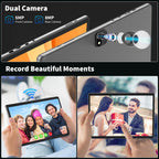 2026 10 Inch Tablet, Android 16 Tablet with Keyboard, 26GB+256GB+2TB Expand