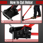 2 In 1 Rebar Shears And Bender For Construction Sites