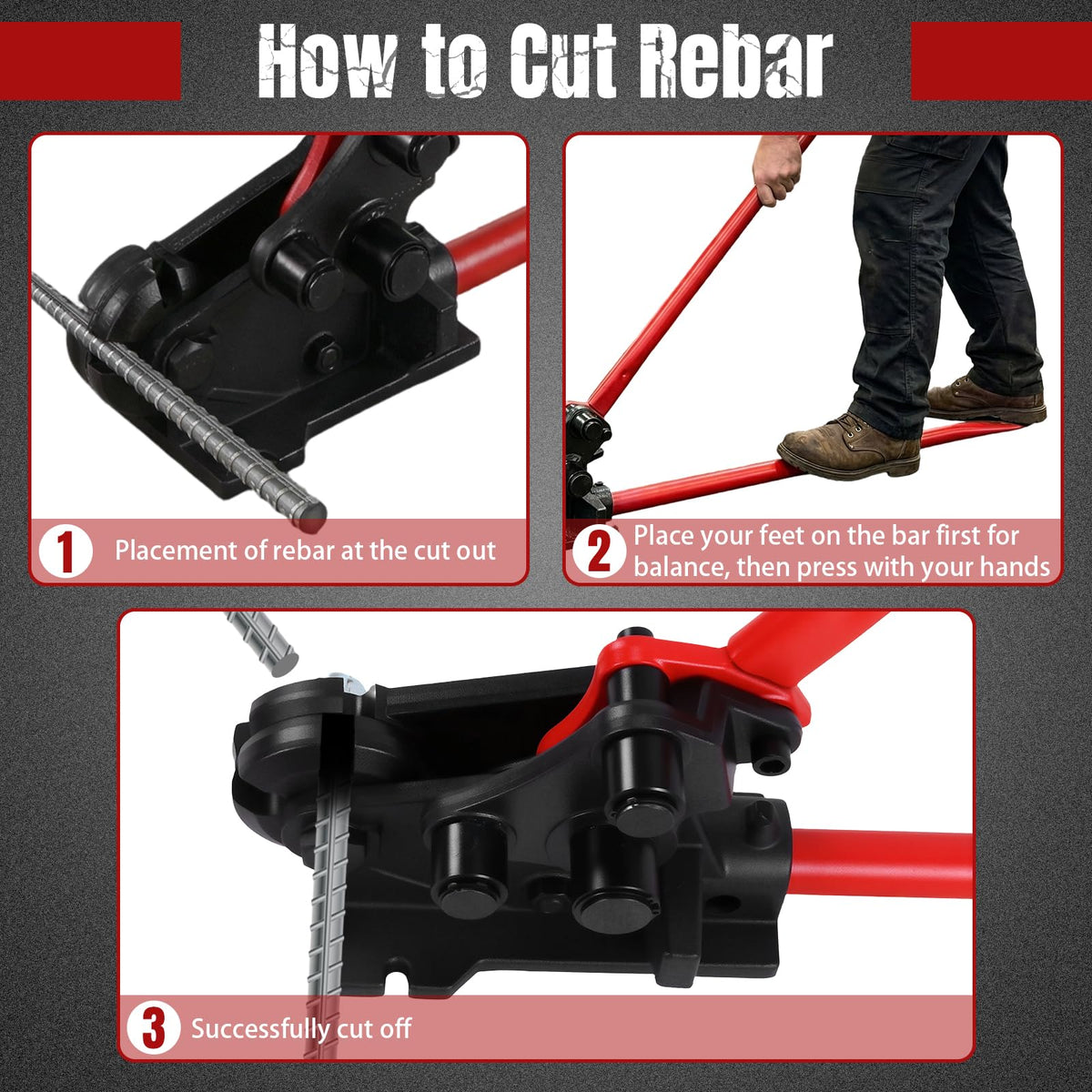 2 In 1 Rebar Shears And Bender For Construction Sites
