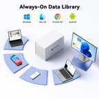 Yottamaster 5 Bay External Hard Drive Enclosure with Cooling Fan for 2.5/3.5" SATA HDD/SSD, Direct Attached Storage, Aluminum USB 3.1 Type-C HDD Enclosure Up to 110TB(5x22TB) - PS500C3