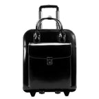 McKlein LA GRANGE, 15" Leather Detachable -Wheeled Ladies' Laptop/Computer & Tablet Business Briefcase Bag/Women's Rolling Overnight Travel Bag, Removable trolley case