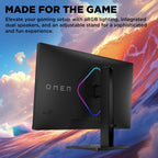 HP OMEN 27 inch QHD 280Hz Gaming Monitor, QHD Display (2560 x 1440), IPS Black Technology, VESA DisplayHDR 400, 1ms MPRT (with Overdrive), NVIDIA G-SYNC Compatible, Black, OMEN 27qs G2 (2026)
