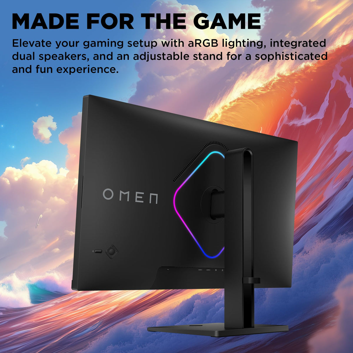 HP OMEN 27 inch QHD 280Hz Gaming Monitor, QHD Display (2560 x 1440), IPS Black Technology, VESA DisplayHDR 400, 1ms MPRT (with Overdrive), NVIDIA G-SYNC Compatible, Black, OMEN 27qs G2 (2026)