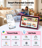 ALLDOCUBE Kids Tablet 10 Inch,Android 16 Tablet for Kids with Stylus & Case
