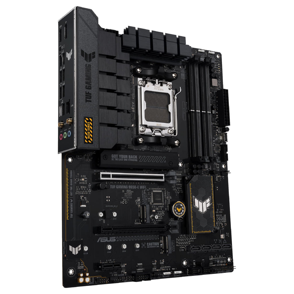 ASUS TUF Gaming B650-E WIFI AMD B650 AM5 DDR5 8000 DP HDMI 3x M2 USB3.2 WiFi 6E + BT AURA RGB 2.5Gbit LAN ATX Motherboard with ASUS TUF Protection, Q-Design, Armoury Crate