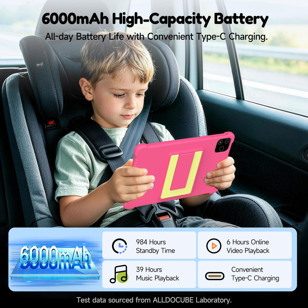 ALLDOCUBE Kids Tablet 10 Inch,Android 16 Tablet for Kids with Stylus & Case