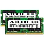 A-Tech 32GB (2x16GB) RAM for HP EliteDesk 800 G4 Desktop Mini | DDR4 2666MHz PC4-21300 Non ECC SO-DIMM 1.2V - Laptop & Notebook Memory Upgrade Kit
