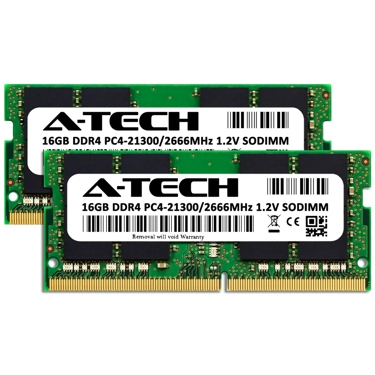 A-Tech 32GB (2x16GB) RAM for HP EliteDesk 800 G4 Desktop Mini | DDR4 2666MHz PC4-21300 Non ECC SO-DIMM 1.2V - Laptop & Notebook Memory Upgrade Kit