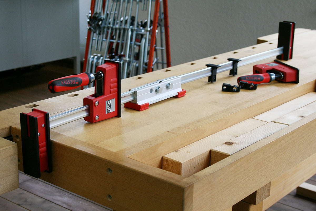 BESSEY KBX20 K-Body REVO Extender - Connects 2 BESSEY K-Body REVO bar clamp for extended reach - Clamps and Tools for Woodworking, Cabinetry, Case Work, Extender (Pack of 12)