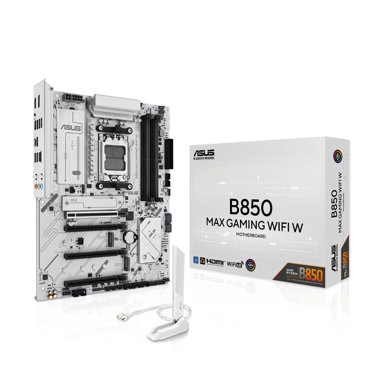 ASUS ROG Strix B850-A Gaming WiFi AMD AM5 B850 ATX Motherboard 14+2+2 Power Stages, DDR5 AEMP, 2.5G LAN 7 with Q-Antenna, 4X M.2, PCIe® 5.0, USB 20Gbps Type-C, AI Networking II, ASUS Advisor