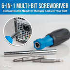 Jonard Tools TK-145 Network RJ45 Belt Pouch Tool Kit - 12-Pocket Tool Pouch, 6-in-1 Screwdriver, Scissors, Pliers, Crimper & Cable Stripper, RJ45 Pass-Through Connectors
