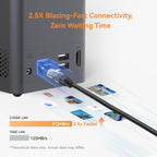 LincStation E1 4-Bay NAS Storage, Quad-Core 2.0GHz, 4GB RAM, 64GB eMMC, 2.5GbE Port & 4K HDMI 2.0, Supports M.2 NVMe SSD & SATA HDD Up to 76TB, Remote Access for iOS/Android/Windows (Diskless)