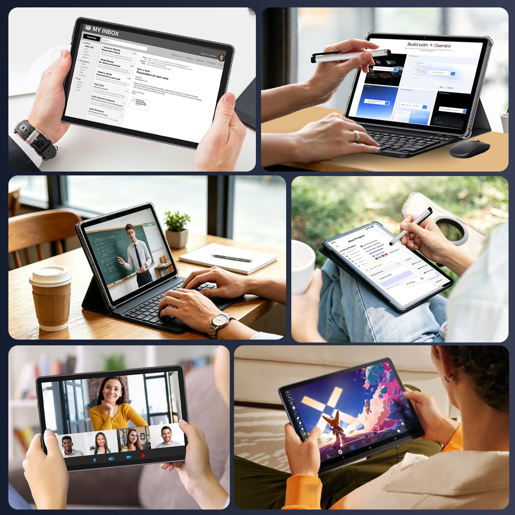 2026 Android Tablet with Keyboard, 11 inch Android 16 Tablet