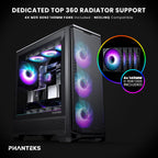 PHANTEKS Eclipse G400A Tempered Glass ATX MID-Tower Computer CASE - Black