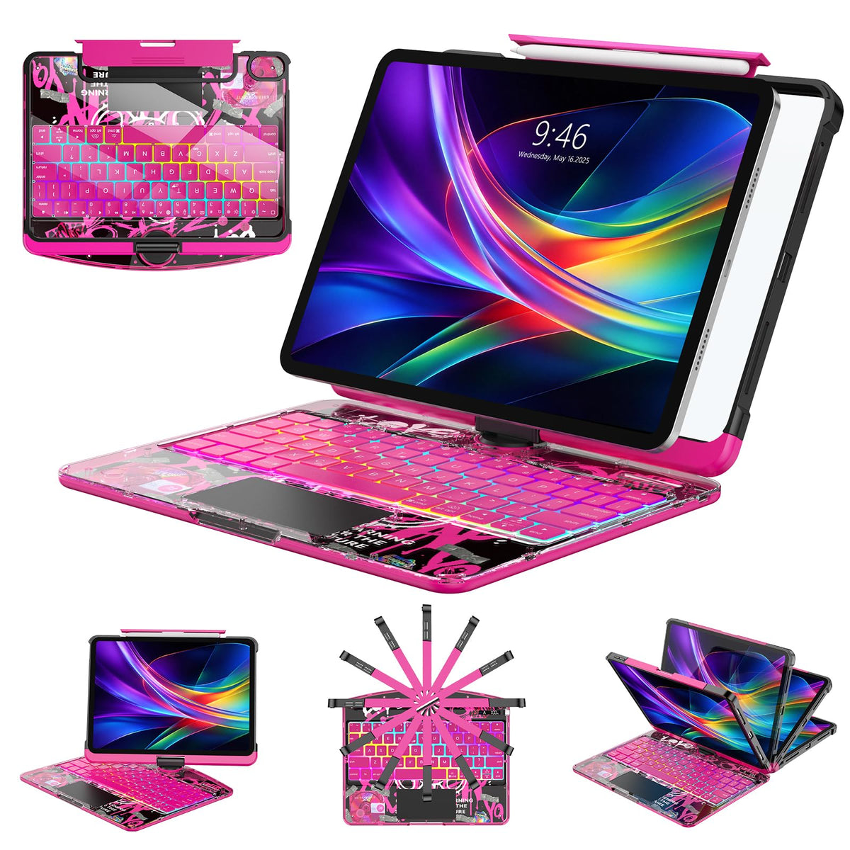 SIBEITU Keyboard Case for iPad A16 11th Gen 11" 2025 & 10th Gen 10.9" 2022