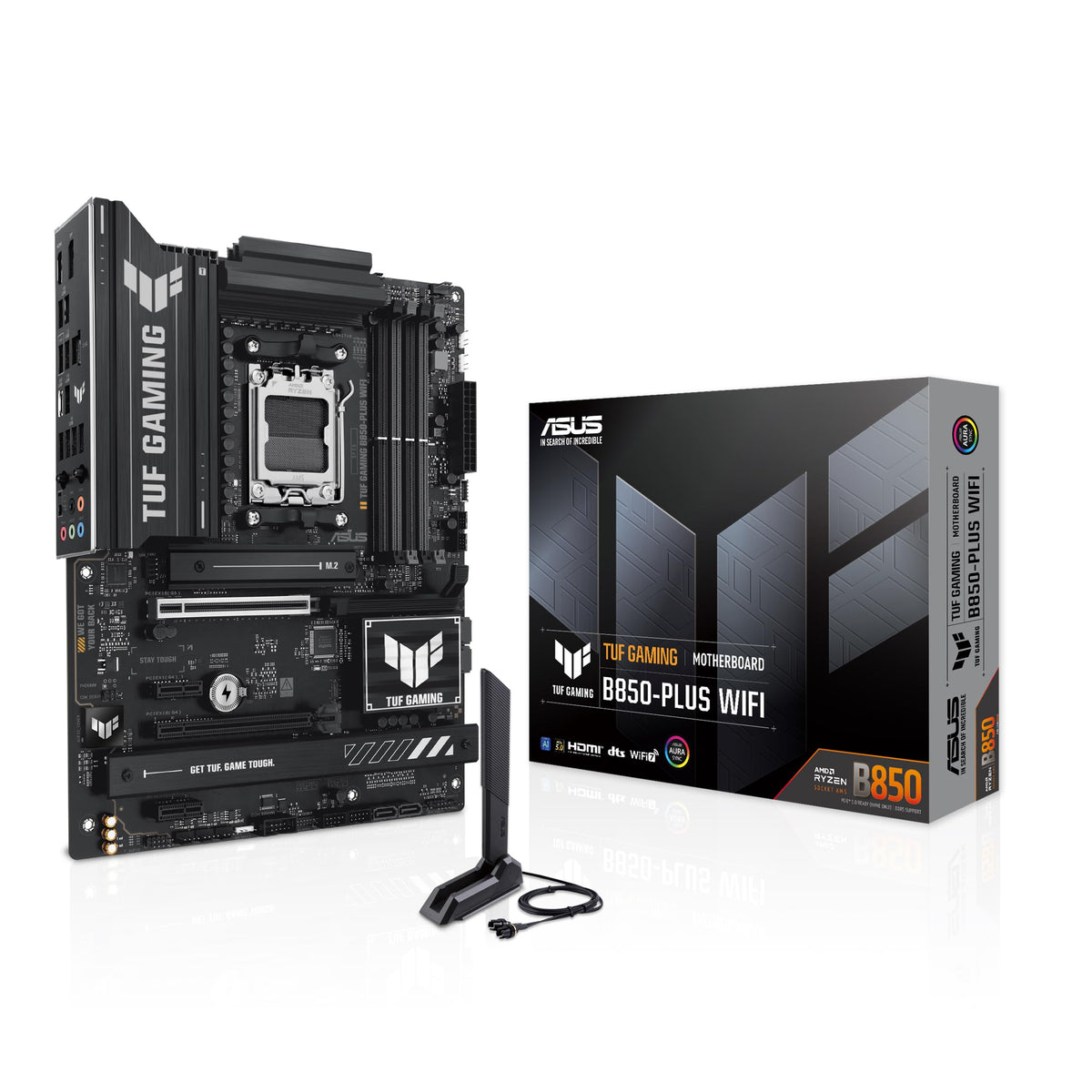 ASUS ROG Strix B850-A Gaming WiFi AMD AM5 B850 ATX Motherboard 14+2+2 Power Stages, DDR5 AEMP, 2.5G LAN 7 with Q-Antenna, 4X M.2, PCIe® 5.0, USB 20Gbps Type-C, AI Networking II, ASUS Advisor