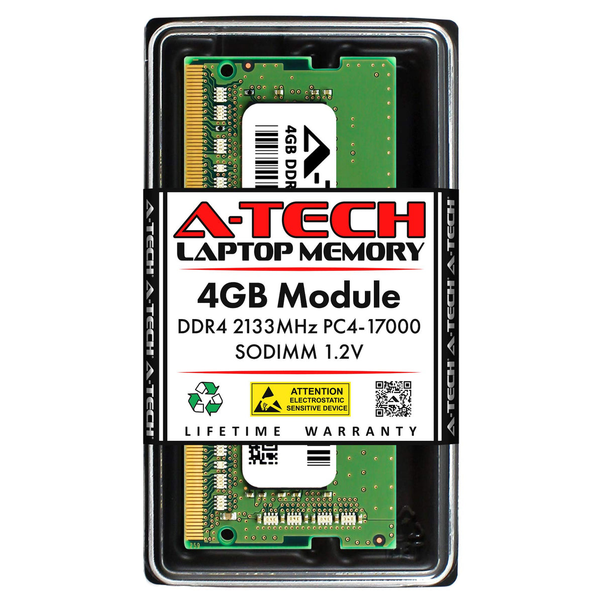 A-Tech 32GB (4x8GB) DDR4 2133 MHz SODIMM PC4-17000 (PC4-2133P) CL15 Non-ECC Laptop RAM Memory Modules