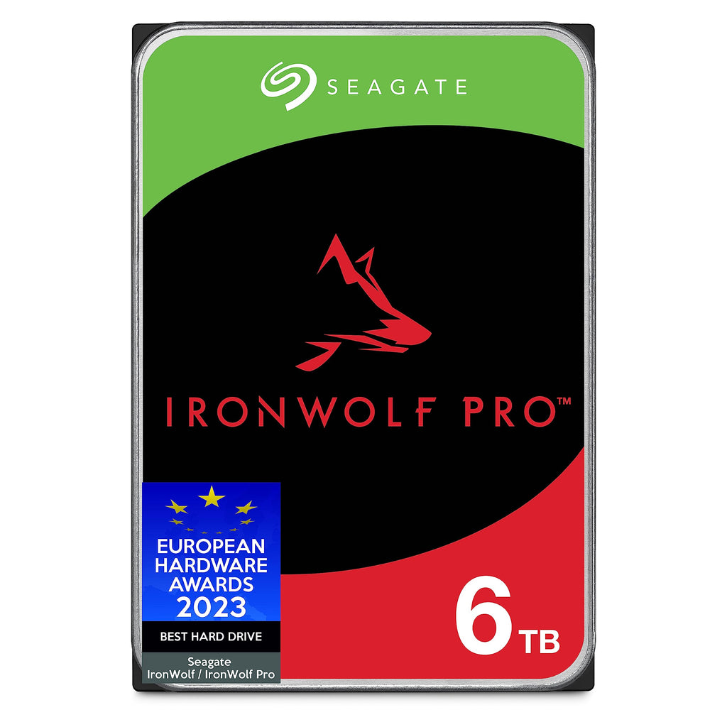 Seagate IronWolf Pro 6TB NAS Internal Hard Drive HDD – CMR 3.5 Inch Sata 6Gb/s 7200 RPM 256MB Cache for Raid Network Attached Storage, Data Recovery Service – Frustration Free Packaging (ST6000NE0023)