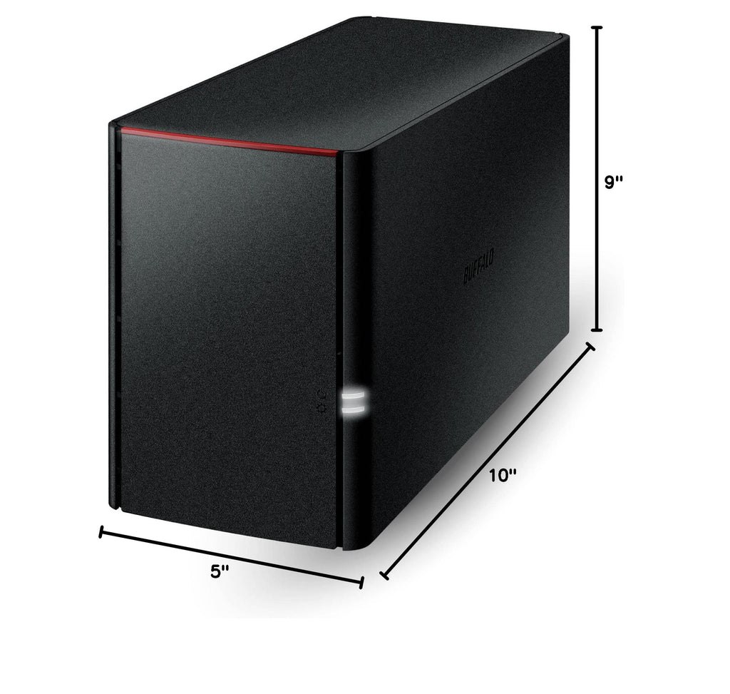 BUFFALO LinkStation SoHo 220 2-Bay Personal Cloud Office NAS 4TB (2x2TB) with Hard Drives Included