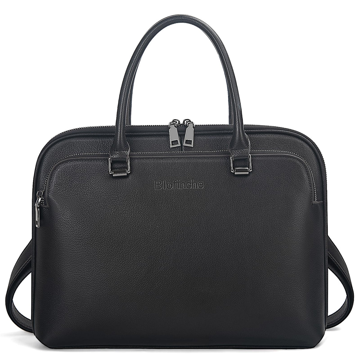 Blofinche Laptop Messenger shoulder bag: Genuine Leather work Briefcase 13.3 15.6 inch designer Satchel handbag