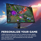 HP OMEN 27 inch QHD 280Hz Gaming Monitor, QHD Display (2560 x 1440), IPS Black Technology, VESA DisplayHDR 400, 1ms MPRT (with Overdrive), NVIDIA G-SYNC Compatible, Black, OMEN 27qs G2 (2026)