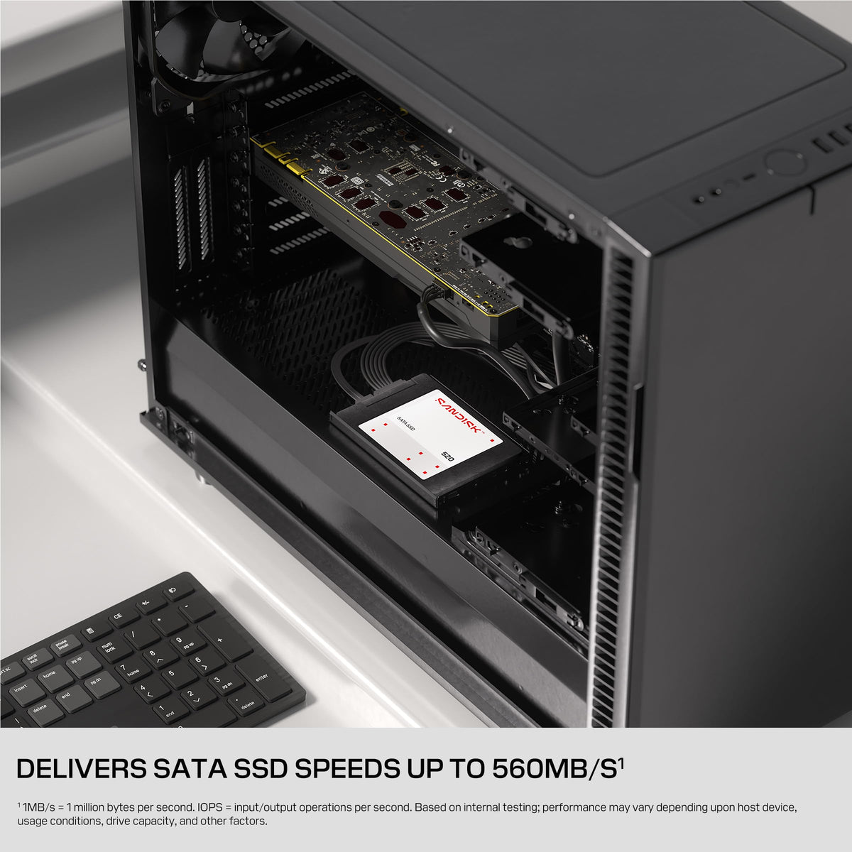 Sandisk 2TB 520 SATA III Internal SSD, 2.5"/7mm, Up to 560 MB/s Read Speeds