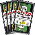 A-Tech 32GB (4x8GB) DDR4 2133 MHz SODIMM PC4-17000 (PC4-2133P) CL15 Non-ECC Laptop RAM Memory Modules