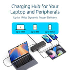 Kensington EQ Pro Thunderbolt™ 5 Dock Designed for MacBook, Optimized for M-Series Pro/Max Models, 140W PD, 80Gbps Data Transfer, Built-in and Lockable PCle M.2 SSD Slot for Quick Storage K33612NA