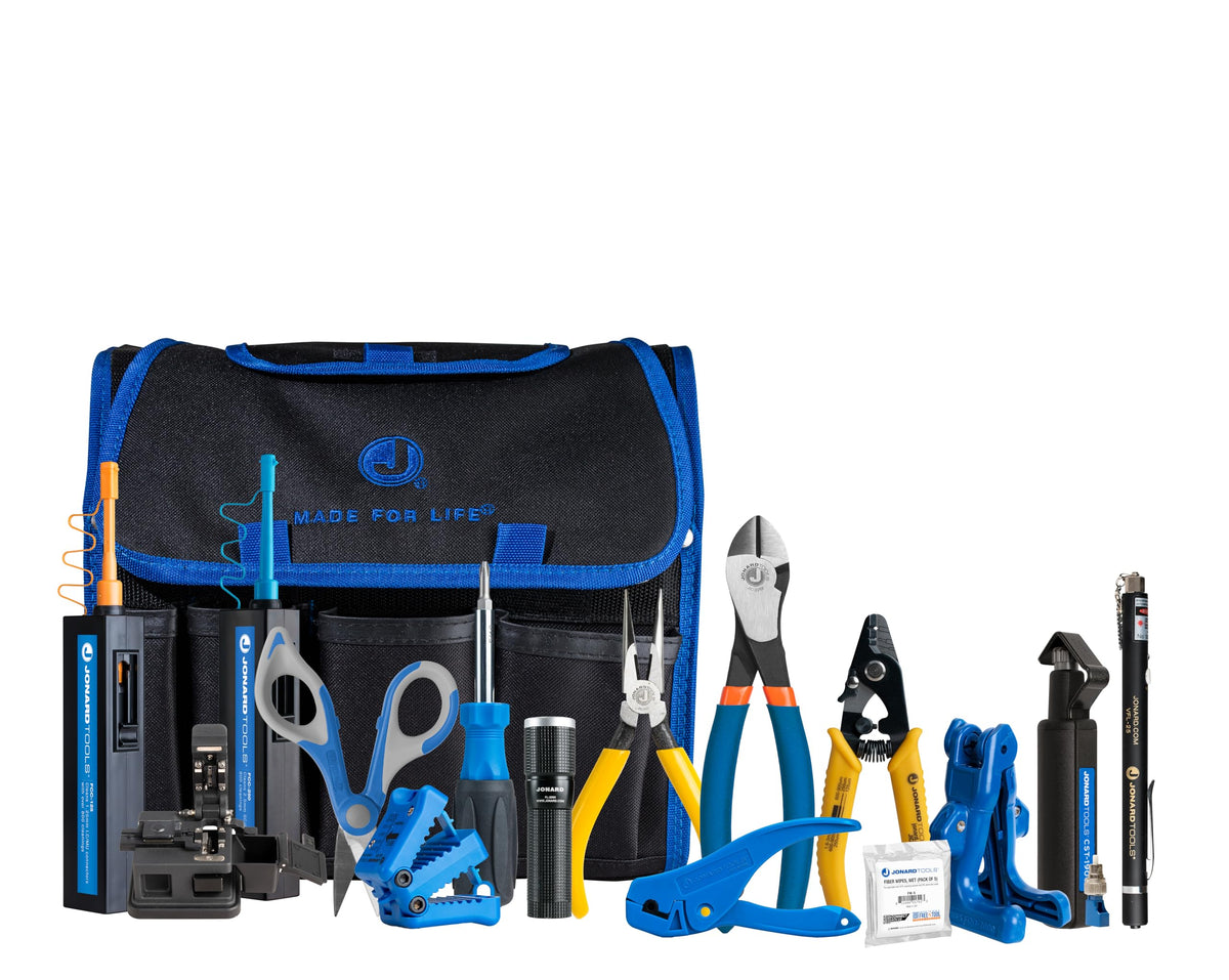 Jonard Tools TK-121B Backpack Fiber Prep Kit+