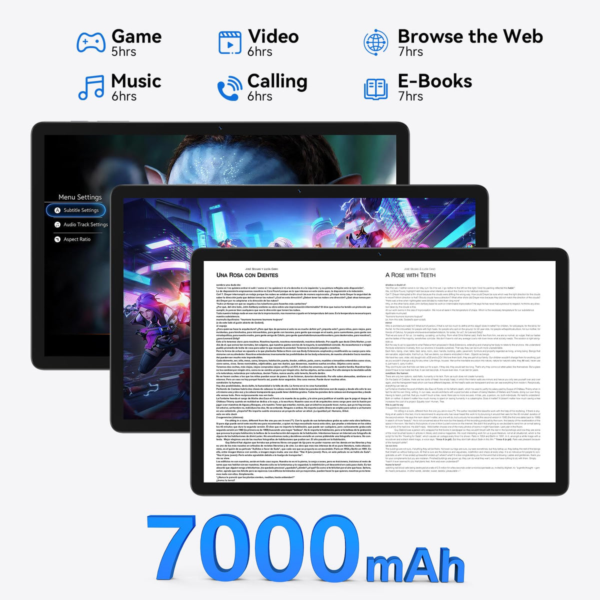 Android 16 Tablet 11 inch, 128GB + 36GB + 1TB Expand, 90Hz IPS Large Screen