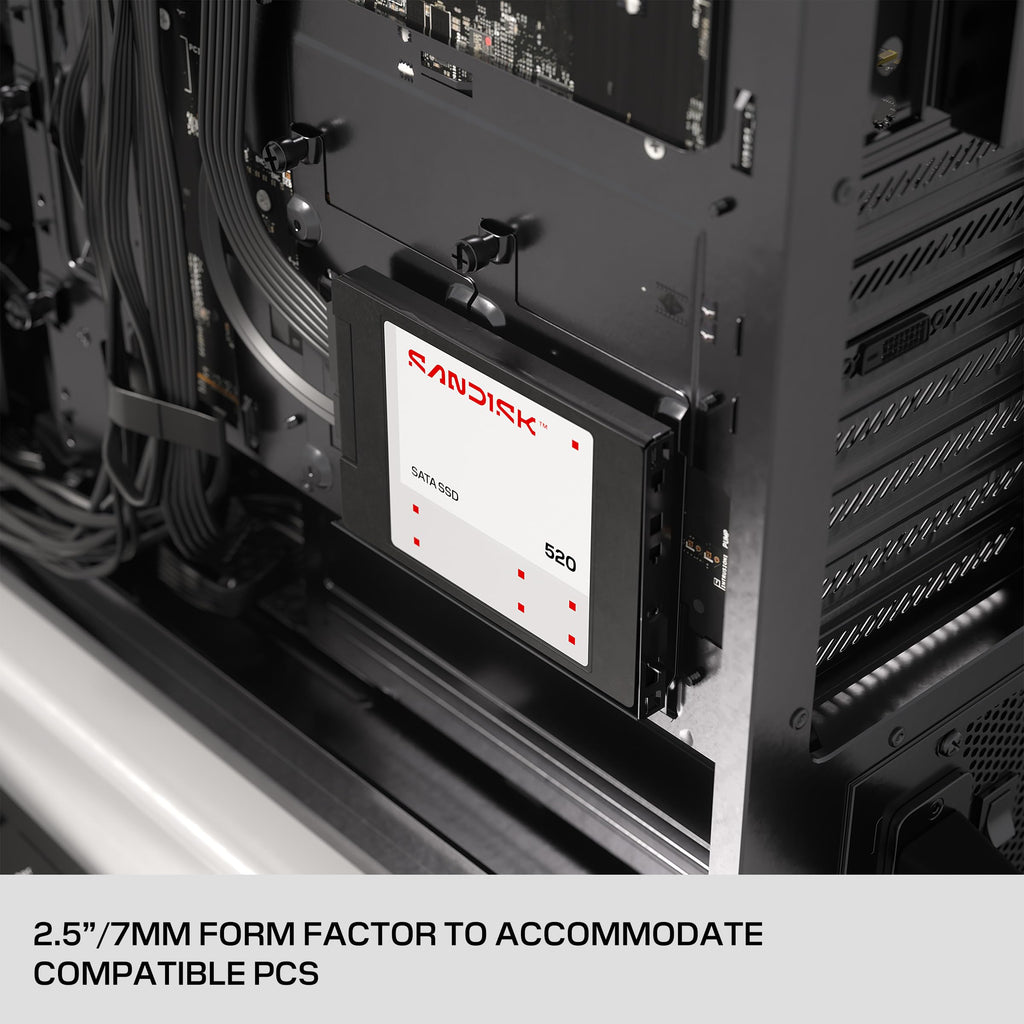 Sandisk 2TB 520 SATA III Internal SSD, 2.5"/7mm, Up to 560 MB/s Read Speeds