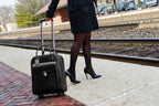 McKlein LA GRANGE, 15" Leather Detachable -Wheeled Ladies' Laptop/Computer & Tablet Business Briefcase Bag/Women's Rolling Overnight Travel Bag, Removable trolley case