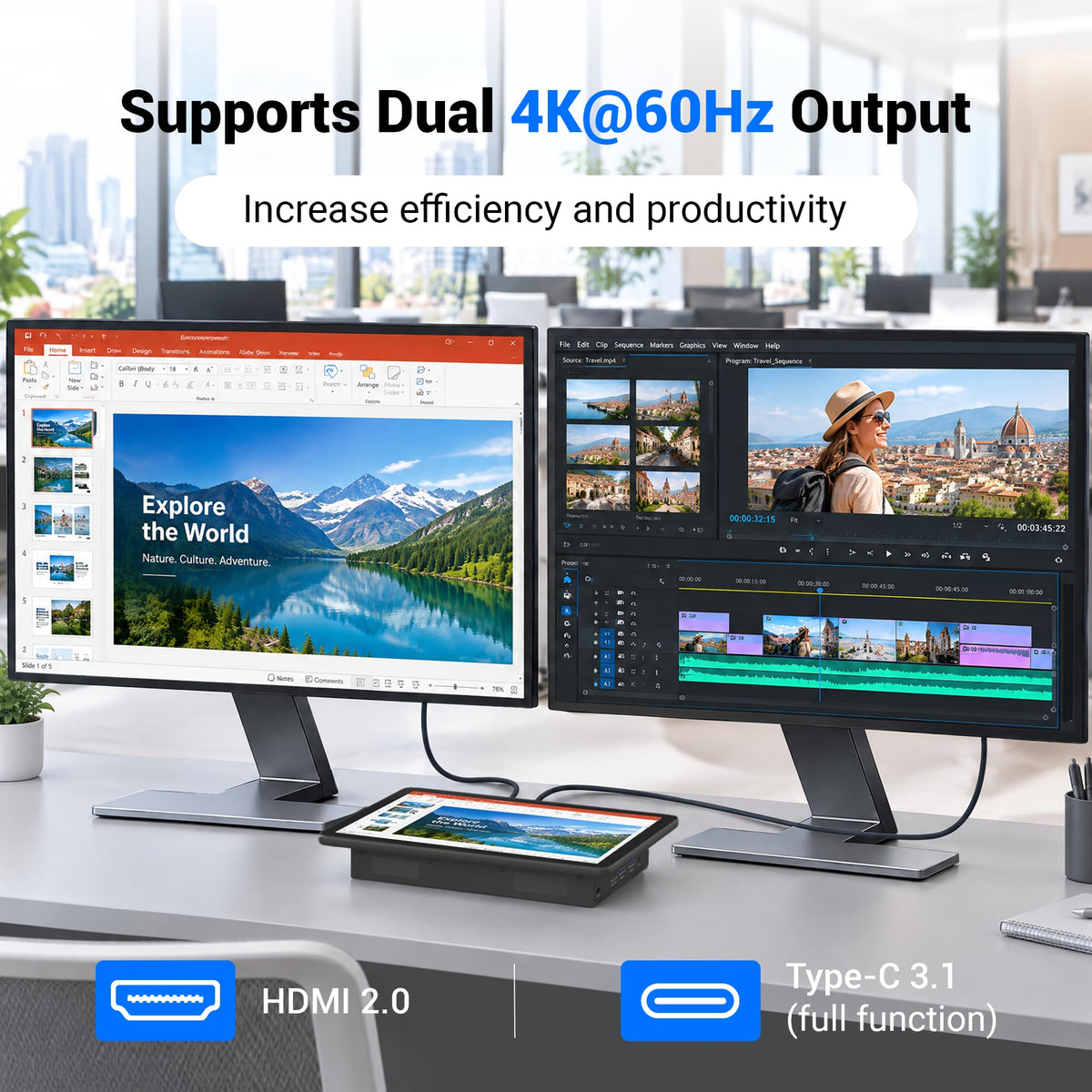 10.1" Industrial Mini Computer, Win 11 Embedded Panel PC with 10 Points Touchscreen Desktop Tablet, N5095 8GB RAM 128GB ROM HDMI 2.0 WiFi 5 Bluetooth 5.0 for Office/Automation/Kiosk/Bar/Warehouse