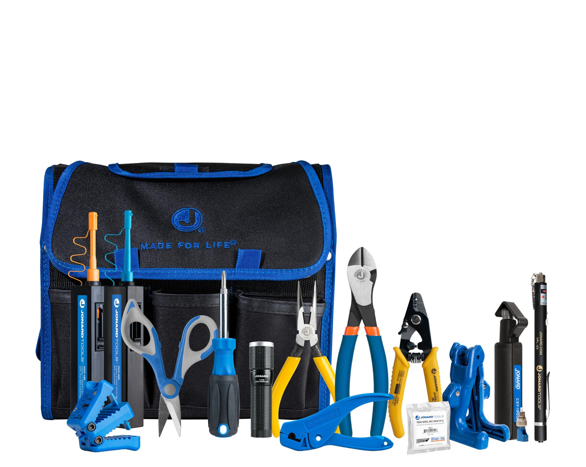 Jonard Tools TK-121B Backpack Fiber Prep Kit+