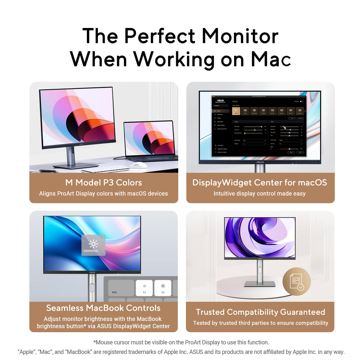 ASUS ProArt PA278CGRV 27 Inch 1440p USB-C Professional Monitor for Mac