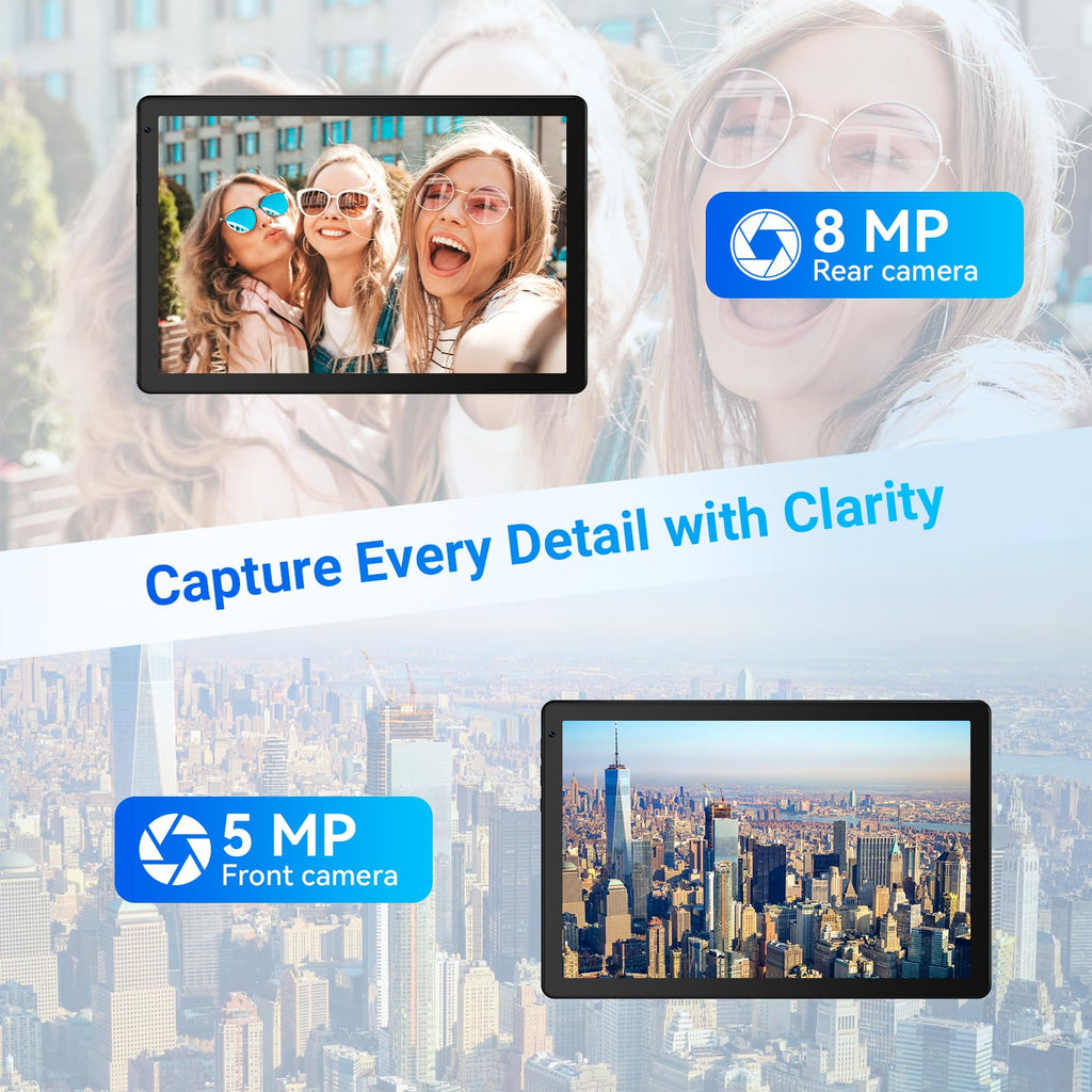 Android Tablet 10.1 inch with Octa-Core Processor, 36GBRAM+128GB Storage