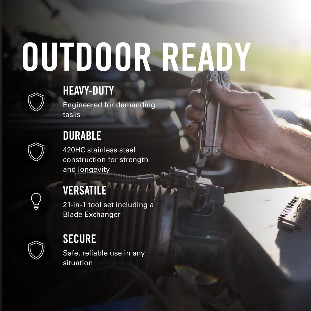 LEATHERMAN Surge 21-in-1 Heavy-Duty Multi-Tool, Black