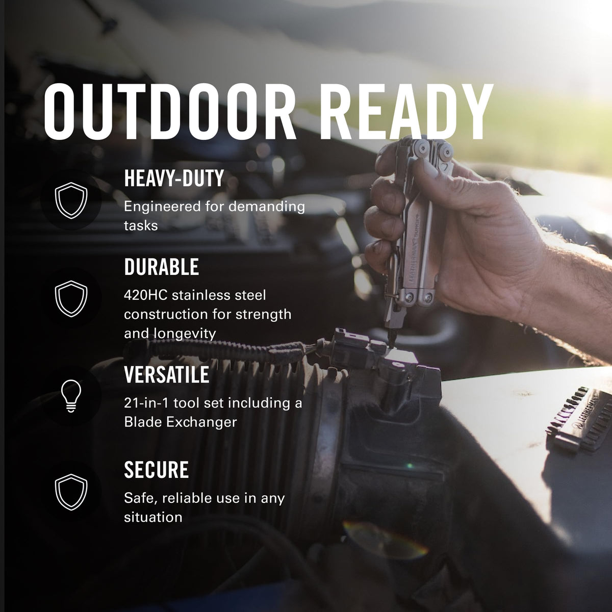 LEATHERMAN Surge 21-in-1 Heavy-Duty Multi-Tool, Black