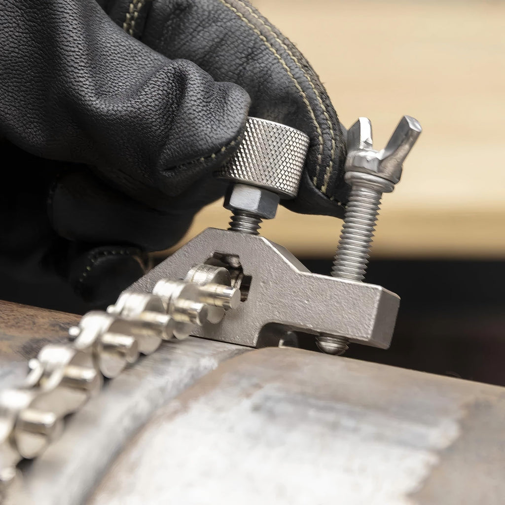 Strong Hand Tools The Python Pipe Alignment Chain Pliers, 14 in. Max Pipe Diameter, 48 in. Chain, Stainless Steel Contacts, 360° Weld Access, PCA2048