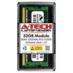 A-Tech 16GB RAM for Dell Inspiron 5410, 5418, 5510, 5518, 7510, 7610 Laptop | DDR4 3200MHz PC4-25600 SODIMM 1.2V 260-Pin Non-ECC SO-DIMM Memory Upgrade