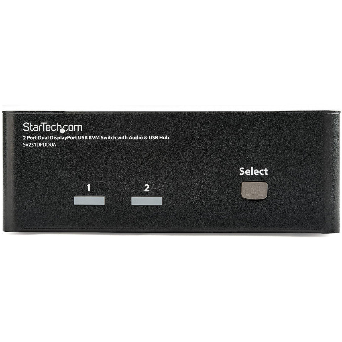 StarTech 2-Port Dual-Monitor DisplayPort KVM Switch, USB Hub, Audio, TAA
