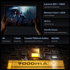 2026 Tablet 10 inch Android 15 Tablets with Keyboard 30GB RAM + 128GB ROM (Expand 1TB ) IPS Display Octa-Core Processor 9000mAh WiFi BT 5.0 w/ Gemini AI, Face Unlock, Split Screen, Screen Mirroring