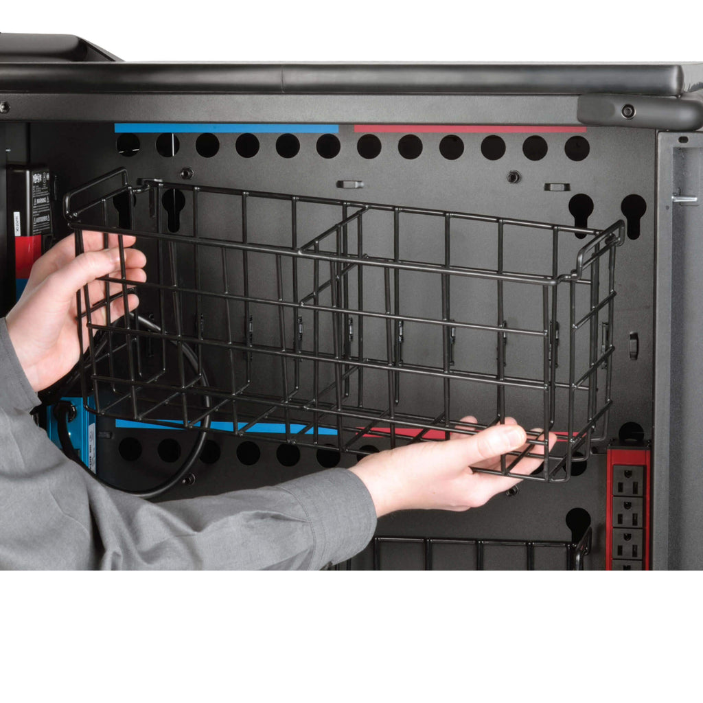 Tripp Lite 48-Port AC Mobile Charging Cart Storage Station for Chromebooks, iPads, Laptops, Tablets, Black (CSC48AC)