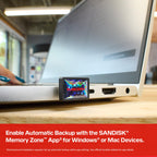 SANDISK 512GB Extreme Fit USB-C Flash Drive, Up to 400MB/s Read Speeds