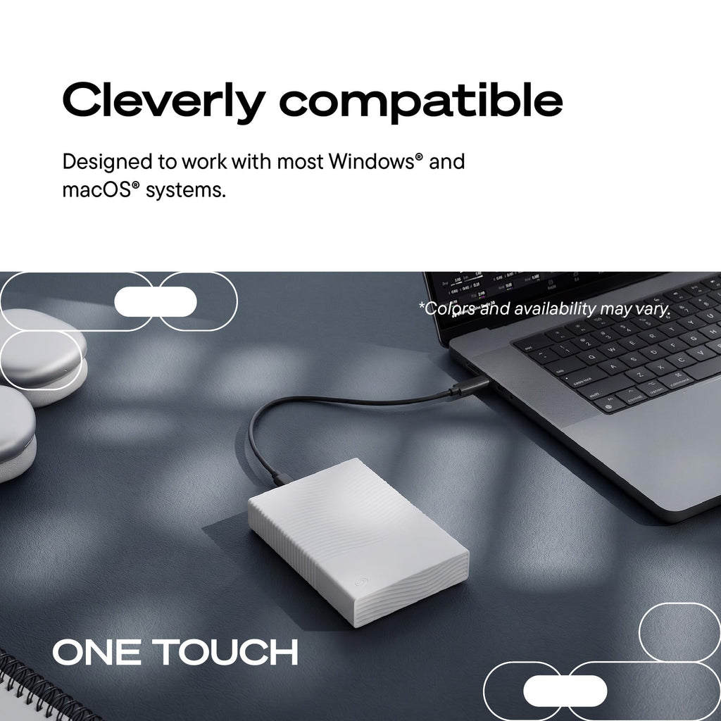 Seagate One Touch 2TB Portable External Hard Drive HDD USB-C