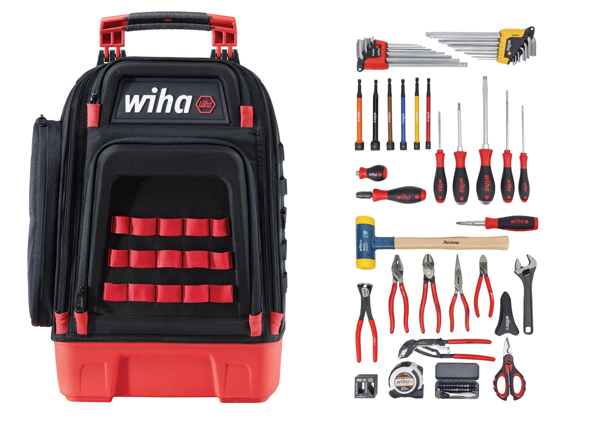 Wiha 91873 80 Piece Industrial MRO Tool Kit in Heavy Duty Backpack